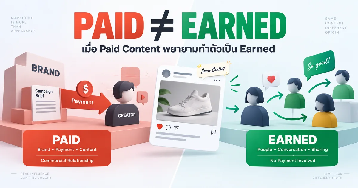 Earned Media คืออะไร? เมื่อ Paid Content พยายามทำตัวเป็น Earned Content