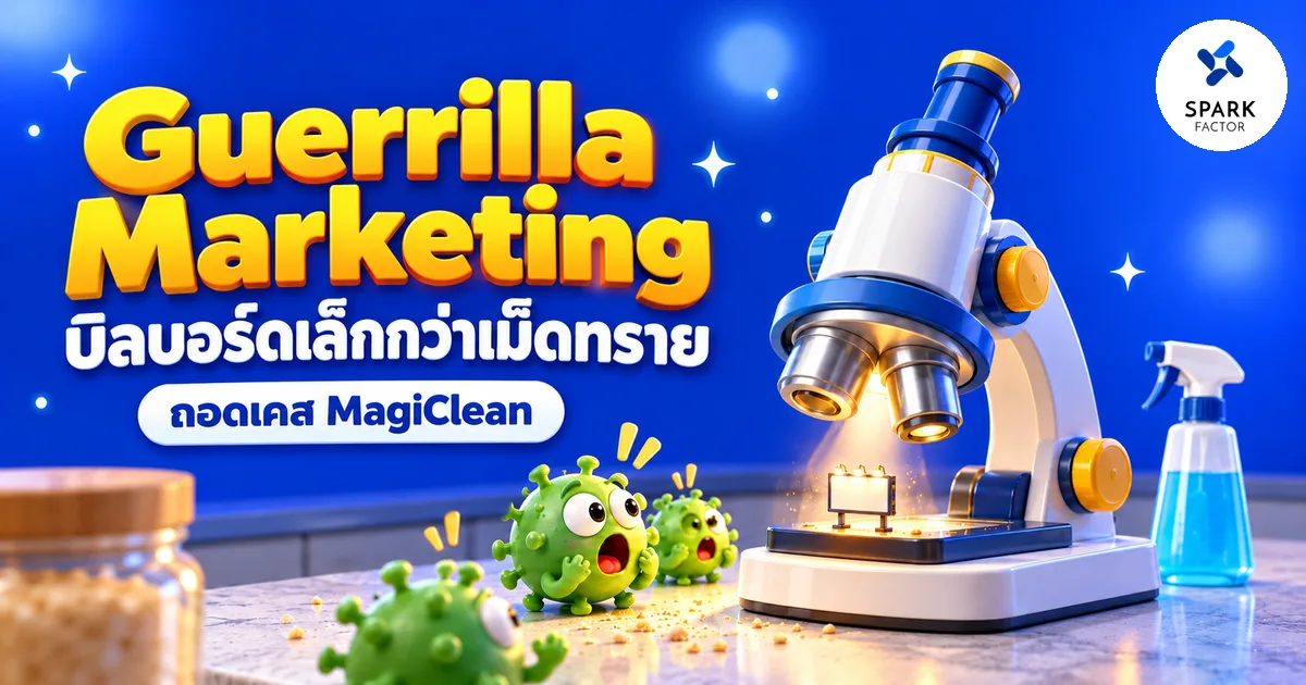 Guerrilla Marketing คืออะไร: ถอดเคส MagiClean บิลบอร์ดเล็กที่สุดในโลก สู่ยอดขาย Double12